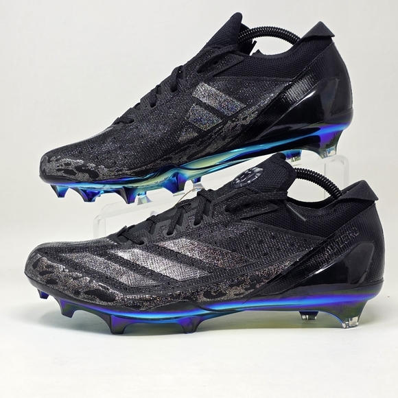 Adidas Electric Speed Juice Black Football Cleats IE4414 Men's Size 8.5 New - Picture 3 of 12